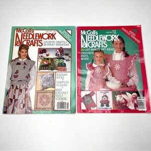 Vtg McCalls Needlework &Craft Magazines 1983